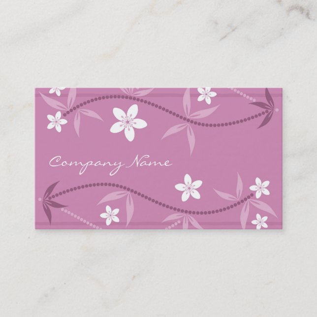 Cherry Blossom Business Card (Front)