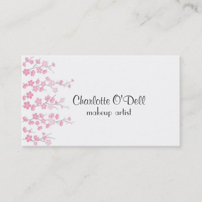 cherry blossom business card (Front)