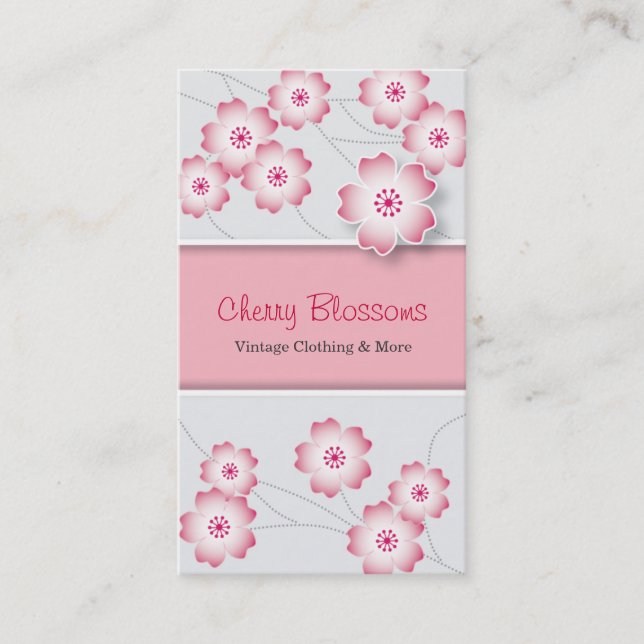 Cherry Blossom Business Card (Front)