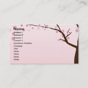 Cherry Blossom Business Cards