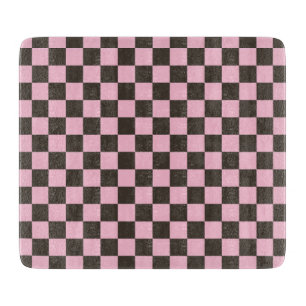 Cherry blossom checkered board pattern