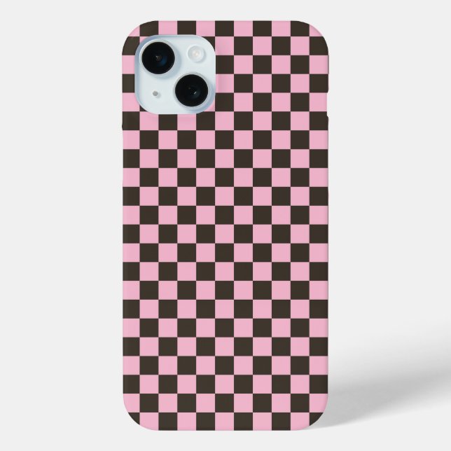 Cherry blossom checkered board pattern Case-Mate iPhone case (Back)