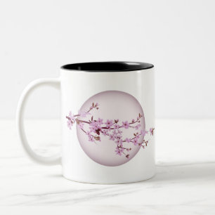 Cherry Blossom Cherry Tree Japanese Japan Sakura Two-Tone Coffee Mug
