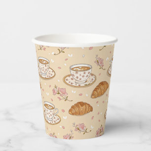Cherry Blossom Coffee Cosy Pattern (2) Paper Cups