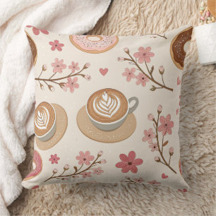Cherry Blossom Coffee Cosy Pattern (3) Cushion