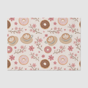 Cherry Blossom Coffee Cosy Pattern (3) Tissue Paper