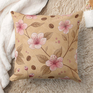 Cherry Blossom Coffee Cosy Pattern (5) Cushion