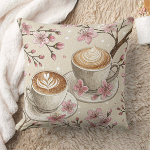 Cherry Blossom Coffee Cosy Pattern (6) Cushion