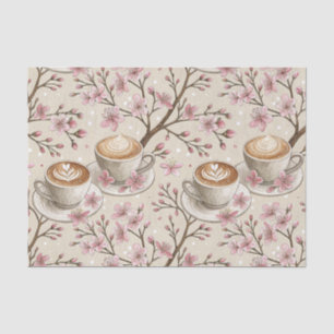 Cherry Blossom Coffee Cosy Pattern (6) Tissue Paper