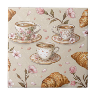 Cherry Blossom Coffee Cosy Pattern (9) Ceramic Tile