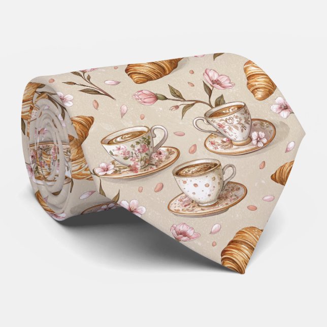 Cherry Blossom Coffee Cosy Pattern (9) Tie (Rolled)