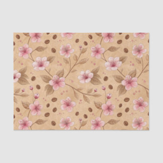 Cherry Blossom Coffee Cozy Pattern (5) Tissue Paper