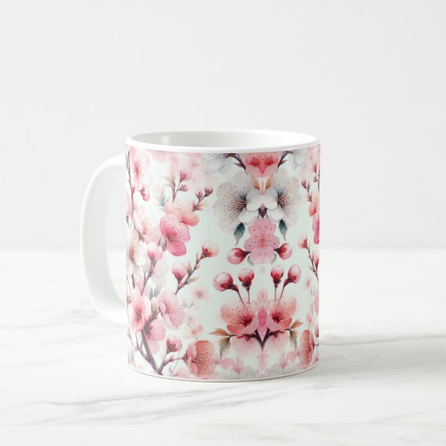 Cherry Blossom Coffee Mug (Front Left)