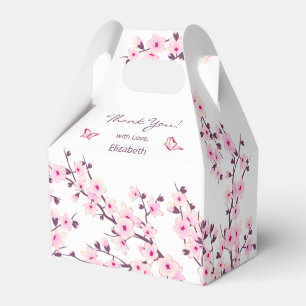 Cherry Blossom Custom Thank You Favour Box