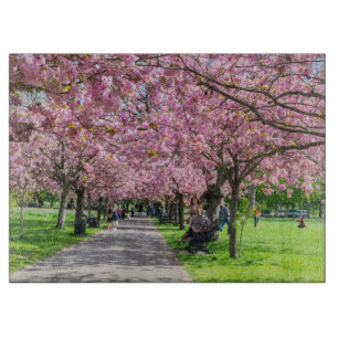 Cherry blossom cutting board