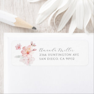 Cherry Blossom Delight Return Address Label