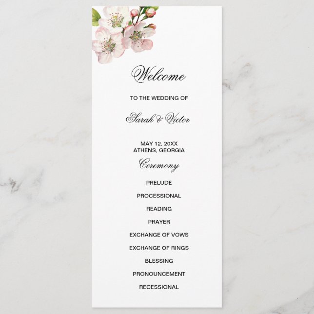 Cherry Blossom Double Sided Flat Program (Front)