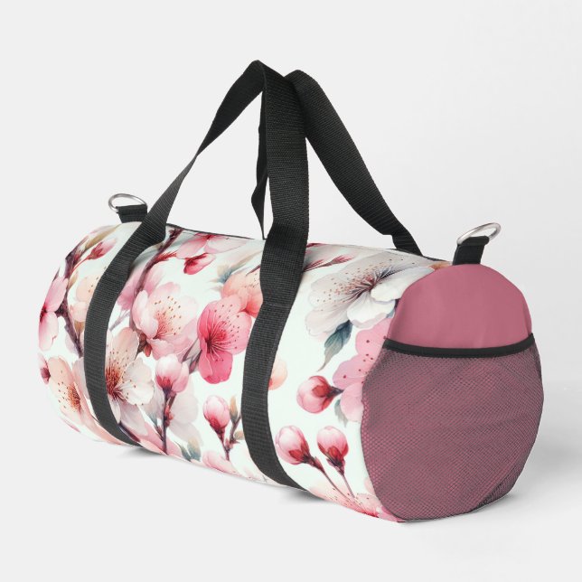 Cherry Blossom Duffle Bag (Right Corner)