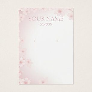 Cherry blossom earring display card