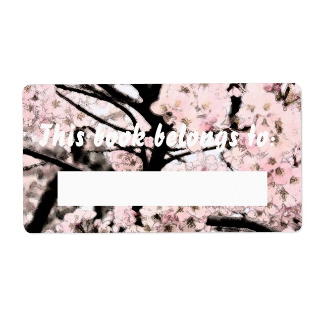 Cherry Blossom Edited Booklabel (Front)