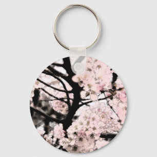 Cherry Blossom Edited Key Ring