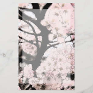 Cherry Blossom Edited Stationery
