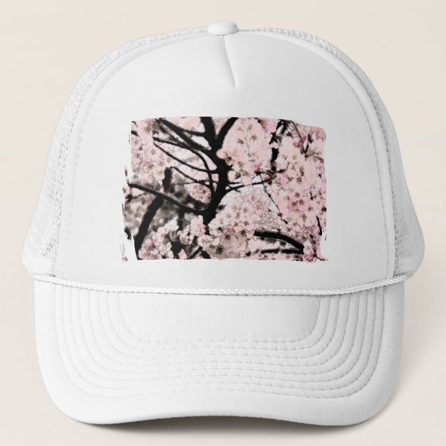 Cherry Blossom Edited Trucker Hat (Front)