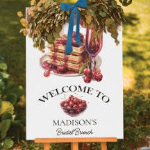 Cherry Blossom Elegance Bridal Shower Welcome Sign