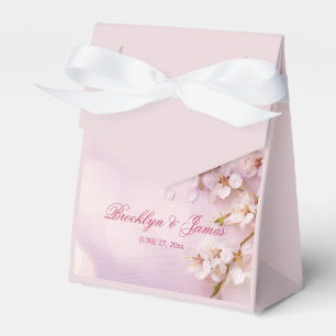 Cherry Blossom Elegant Wedding Favour Box Tent