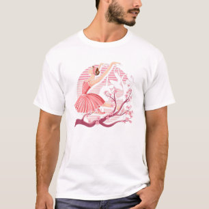 Cherry Blossom En Pointe Dancing Ballerina Sakura T-Shirt