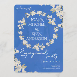 Cherry Blossom Engagement Party Invitation