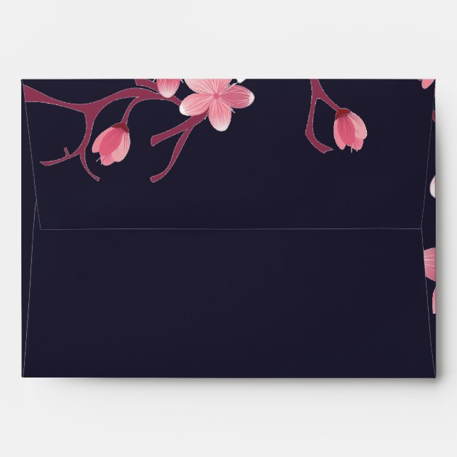 Cherry Blossom  envelop Envelope (Back (Top Flap))