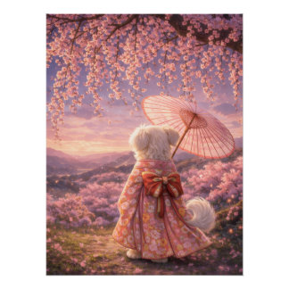 Cherry Blossom Evening – Quiet Japan Poster