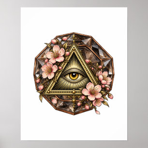 Cherry Blossom Eye Poster