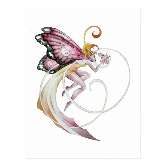 Cherry Blossom Faery Postcard