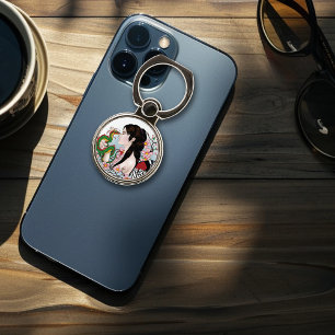 Cherry Blossom Fairy Dragon Friendship Phone Ring Stand