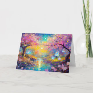 Cherry Blossom Fantasy Sunrise Stream Card
