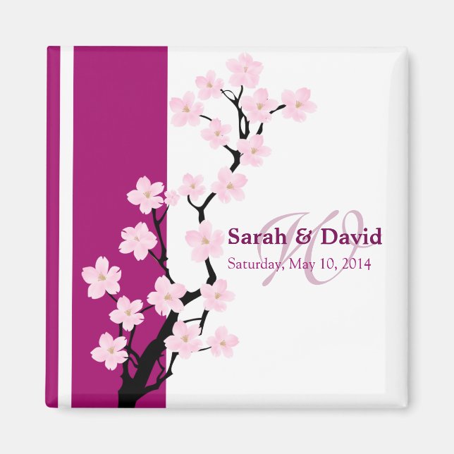 Cherry Blossom |  Favour Magnet (Front)