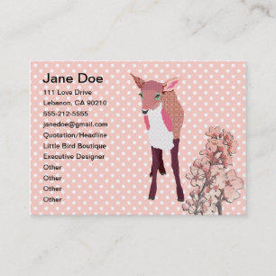 Cherry Blossom Fawn Business Cards