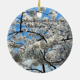 Cherry Blossom Festival Washington D.C. Souvenir Ceramic Ornament