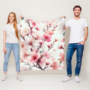 Cherry Blossom Fleece Blanket