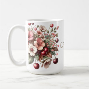 Cherry Blossom Floral Birthday Coffee Mug