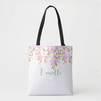 Cherry Blossom Floral Design Custom  Tote Bag