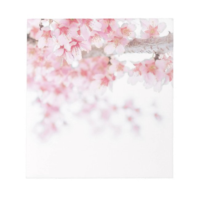 CHERRY BLOSSOM FLORAL NOTEPAD (Front)