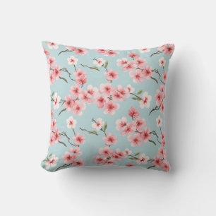Cherry Blossom Floral Pattern Cushion