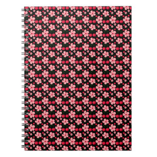Cherry Blossom Floral Pattern, Pink Flowers  Notebook