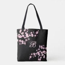Cherry Blossom | Floral Pink Black Custom