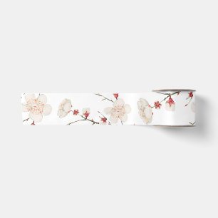 Cherry Blossom Floral Satin Ribbon