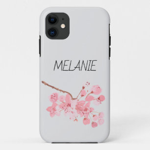 Cherry blossom Floral watercolor Spring Nature iPhone 11 Case