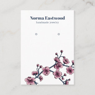 Cherry Blossom Flower Earring Display Card